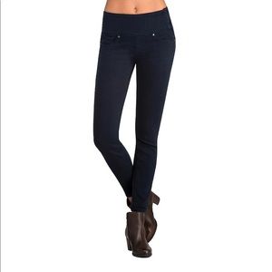 Spanx tummy control denim legging in Gunmetal